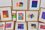 A collection of twelve signed christmas card silkscreen by Albert Irvin, print (other), sold Nov 2022