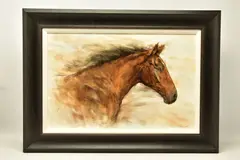 Soft breeze by Gary Benfield, oil on board, sold Nov 2022