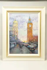 After the rain, westminster by Lana Okiro, oil, sold Nov 2022