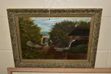 A welsh mill by Joseph Vickers de Ville, oil on canvas, sold Nov 2022
