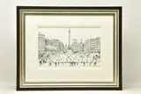 Trafalgar square sketch ii by Philip Bissell, ink, sold Nov 2022
