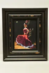 Study for celina with abanico iii by Fabian Perez, print, sold Nov 2022
