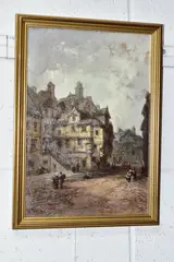John knox house by Henry Foley, oil on canvas, offered Oct 2022