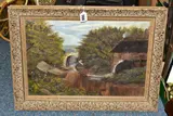 A welsh mill by Joseph Vickers de Ville, oil on canvas, offered Oct 2022