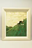 Man on a hill by Gary Bunt, print, sold Oct 2022