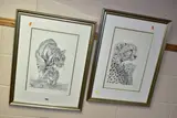 Lesson One by Peter Hildick, print, sold Oct 2022