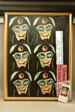Capt midnight, attack from hell by Pietro Psaier, mixed media on canvas, offered Aug 2022