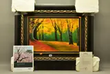 Fall road by David Najar, giclee, sold Aug 2022