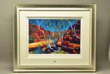 Hamersley red rocks by Rolf Harris, print, sold Aug 2022