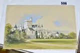 Balmoral castle by William Wyld, watercolour on paper, sold Aug 2022