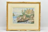 The ferry by Myles Birket Foster, watercolour on paper, sold Jul 2022