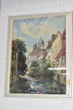 Mid afternoon, old bruges by Thomas William Morley, watercolour on paper, sold Jul 2022