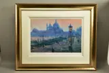 The sun has set on venice by Rolf Harris, drawing, offered Jul 2022