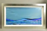Mountain reflections by Duncan Macgregor Dmac, oil on board, sold Jul 2022