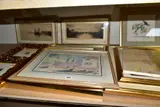comprising two watercolours 'Villa by the sea' and 'Brantome, by Decorative Paintings And Prints Etc, oil on canvas, sold Jul 2022