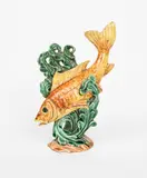 Trout pottery sculpture glazed in colours applied paper label to by Joyce Bidder Frbs Rms, sculpture, sold Jun 2022