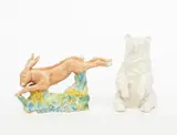 Hare a pottery sculpture by Daisy Borne, 1961, sculpture, sold Jun 2022
