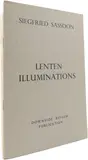 Lenten Illuminations An unnumbered copy from the edition of 200 by Siegfried Sassoon, oil, sold May 2022