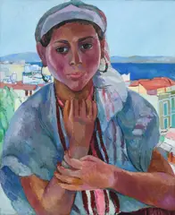 Isha Signed by Edward Wolfe, Oil on canvas, sold May 2022