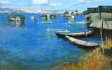 Flood Signed in Cyrillic by Vladimir Pentyukh, 1995, Oil on canvas, offered May 2022
