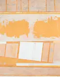 Abstract in orange by Jean-Yves Bourgain, Acrylic on canvas, sold May 2022