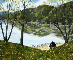 The Trees by Gary Bunt, Oil on canvas, sold May 2022