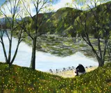 The Trees by Gary Bunt, Oil on canvas, sold May 2022