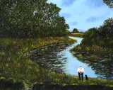 The River Signed GARY/BUNT by Gary Bunt, Oil on canvas, sold May 2022