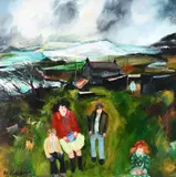 Clay Country Signed and dated Gill Watkiss 010 by Gill Watkiss, Oil on canvas, offered May 2022