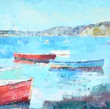 A Calm Day at Golant Signed and inscribed A calm day at Golant/SA Fitter by Sally Anne Fitter, Oil on canvas, sold May 2022