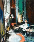 4 AM III Signed and dated J Monks/2013 by John Monks, Oil on canvas, sold May 2022