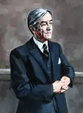 Portrait of John Herwell Morris by Harold Riley, Oil on canvasboard, sold May 2022