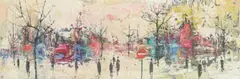Parisian street scene Signed Maurille Prevost by Maurille Prevost, Oil on canvas laid on board, sold May 2022