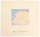 Pottery by Siegfried Sassoon, Pencil and watercolour within pencil framing lines, sold May 2022