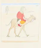 Arabia Infelix Inscribed Arabia Infelix by Siegfried Sassoon, Pencil and watercolour within pencil framing lines, sold May 2022