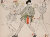At the Fair Pencil and by Averil Burleigh, Pencil and watercolour, offered May 2022