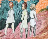 Girls in Cascais Signed and dated GOTLIB 66 by Henryk Gotlib, Oil on canvas, sold May 2022