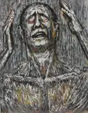 Samson Signed with initials and dated MGB/50 by Miller Brittain, Pastel and gouache, sold May 2022
