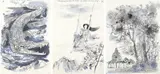 The Whole World Storybook by William Stobbs, ink, sold May 2022