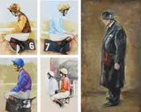 s colours; Joe Mercer in Sir Michael Sobell by Nicholas Tolley, gouache, sold May 2022