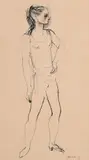 Study of a young woman Signed and dated C Berard 29 by Christian Bérard 'Bebè', Pen and ink, offered May 2022