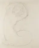 Study of a seated mermaid Pencil and charcoal 47 by Matthew Smith, Pencil and charcoal, offered May 2022