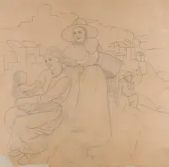 Three Generations by Averil Burleigh, Pencil, offered May 2022