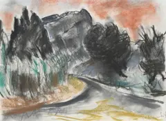 Paysage avec arbres Signed W by Willy Eisenschitz, Pastel, offered May 2022