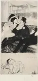 Aux Folies Signed and numbered Louis Legrand 29/ by Louis Auguste Mathieu Legrand, Etching and drypoint, from 'Les Bars', sold May 2022