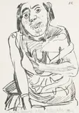 Mädchenbildnis by Oskar Kokoschka, Lithograph, sold May 2022