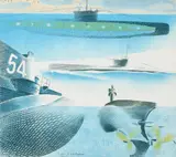 Different Aspects of Submarines Signed Eric Ravilious by Eric Ravilious, Lithograph, from 'The Submarine Series', sold May 2022