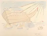 Noah's Ark Signed and inscribed EA Dali by Salvador Dalí, Etching with stencil, sold May 2022