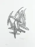 Komposition Schwarz Signed and numbered 15/85 Tobey by Mark Tobey, Lithograph, offered May 2022