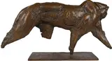 Leopard torso Signed by Dylan Lewis, Bronze on an integral rectangular base, sold May 2022